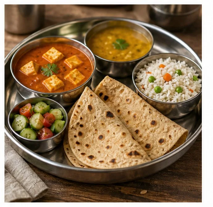 A paneer thali